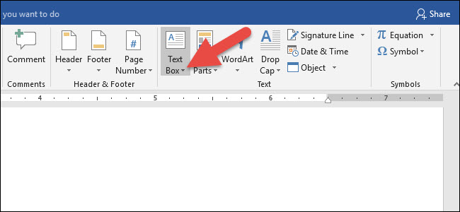How to insert a box in word